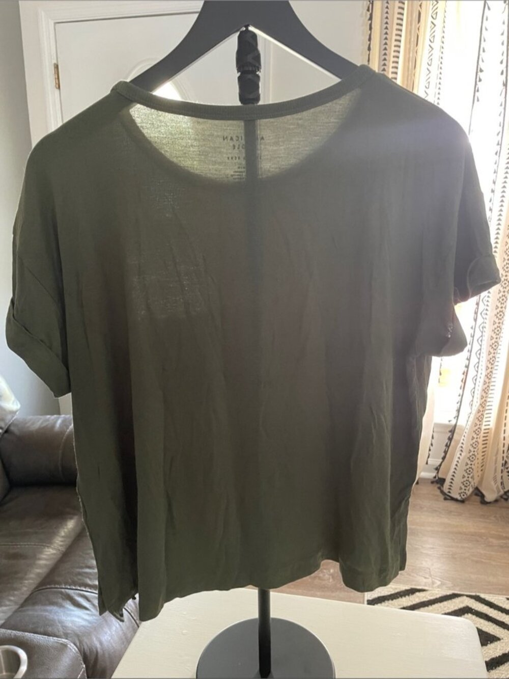 Green Short Sleeve Pocket Tee (0066) - Picture 2 of 3